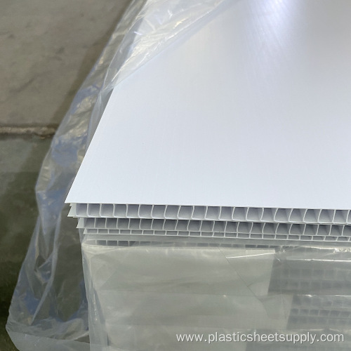 10mm White 48"x96" PP Corrugated Sheet